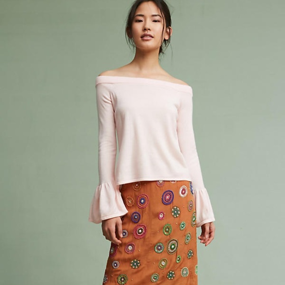 Anthropologie Sweaters - Anthropologie Mattea Off-The-Shoulder Pullover L